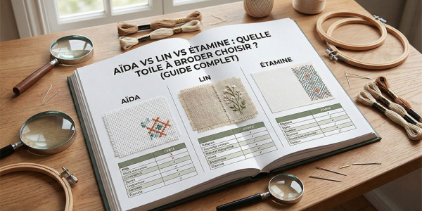 Aïda vs Lin vs Étamine : quelle toile à broder choisir ? (Guide complet)