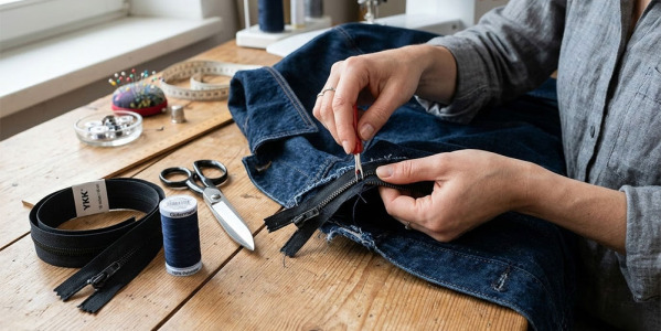 Remplacer une fermeture éclair : guide couture simple