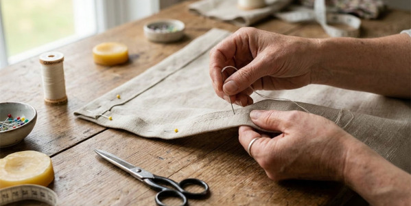 Comment faire un ourlet sans machine à coudre (méthodes faciles)