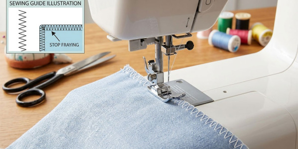 Point surjet couture : surfiler un tissu à la machine
