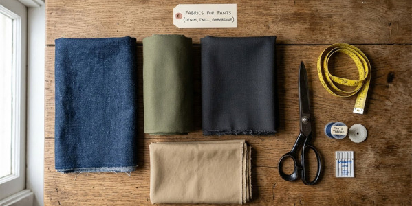 Quel tissu choisir pour coudre un pantalon ?