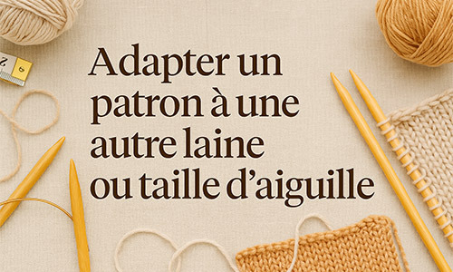 Adapter un patron à une autre laine ou taille d’aiguille – Guide tricot & crochet