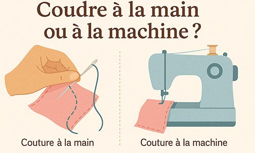 Coudre à la main ou à la machine ? Avantages & conseils couture débutant