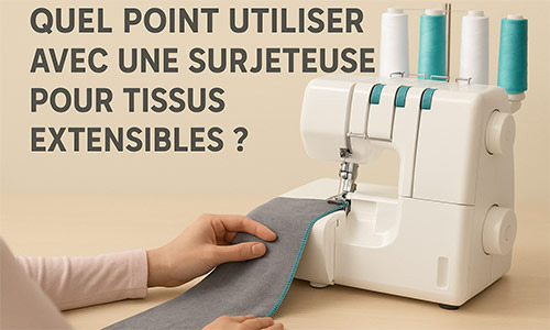Quel point utiliser avec une surjeteuse pour tissus extensibles ?