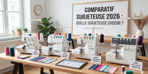 Comparatif surjeteuse 2026 : quelle surjeteuse choisir ?
